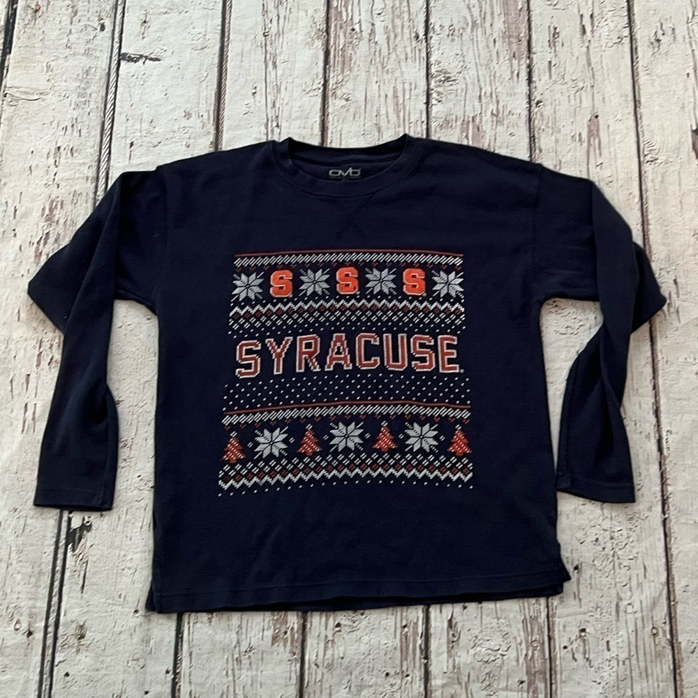 Women's Syracuse University Orange Ugly Christmas NCAA College Tee Tshirt